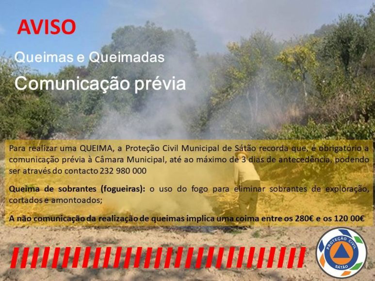 Aviso - Queimas e Queimadas